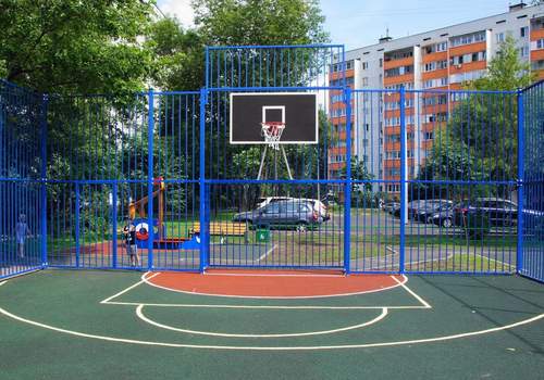 Забор Protect для баскетбольной площадки в Туймазах